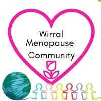 Wirral Menopause Community Pink heart logo